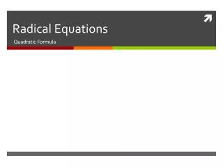 radical equations