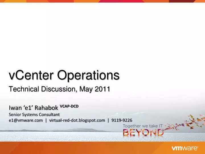 vcenter operations