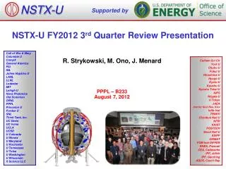 NSTX-U FY2012 3 rd Quarter Review Presentation