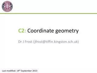 C2: Coordinate geometry