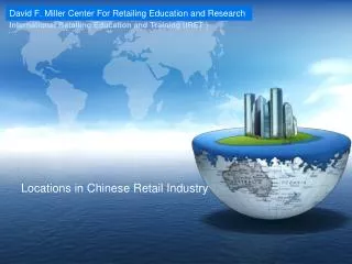 Locations in Chinese Retail Industry
