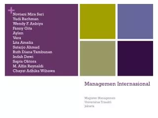 managemen internasional