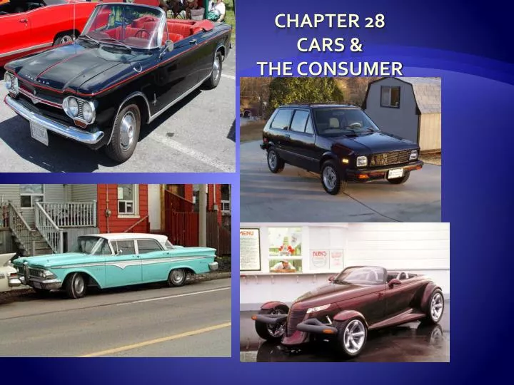 chapter 28 cars the consumer
