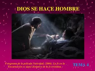 dios se hace hombre