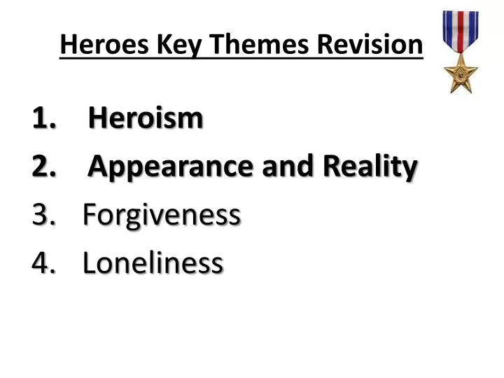 heroes key themes revision