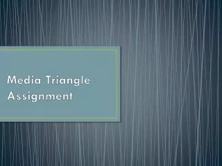 Media Triangle Assignment