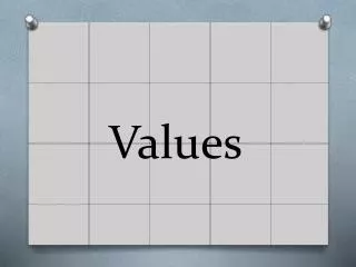 Values