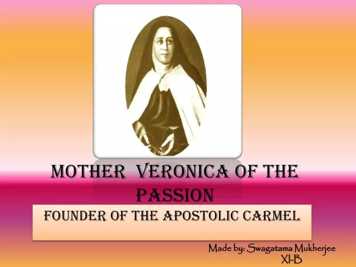 mother veronica of the passion