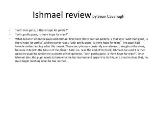 Ishmael review by Sean Cavanagh