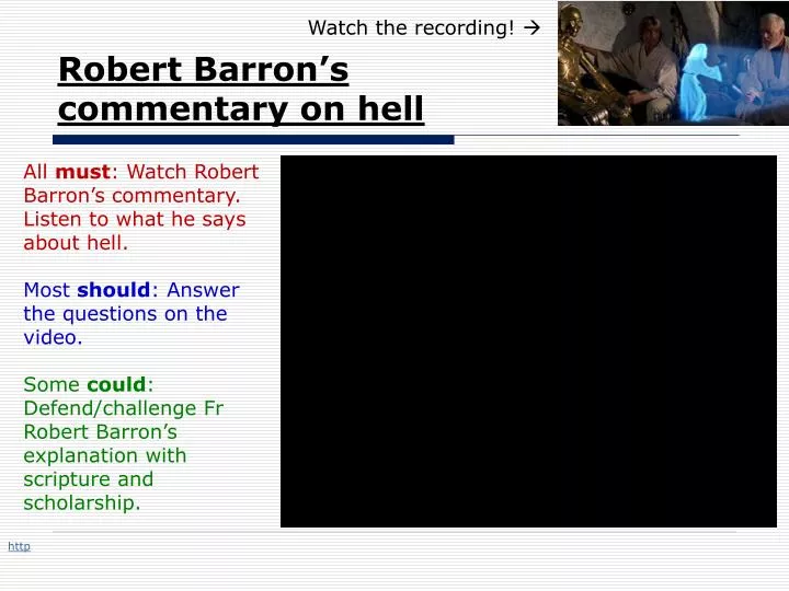 robert barron s commentary on hell