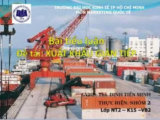 b i ti u lu n t i xu t kh u gi n ti p