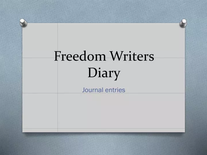 freedom writers diary