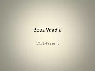 Boaz Vaadia