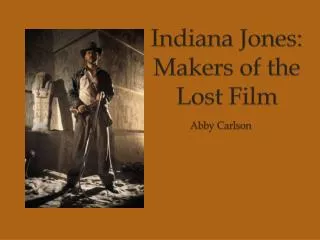 Indiana Jones: Makers of the Lost Film