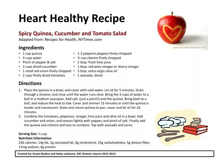 heart healthy recipe