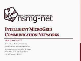 Intelligent MicroGrid Communication Networks