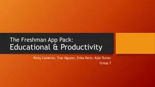 The Freshman App Pack: Educational &amp; Productivity