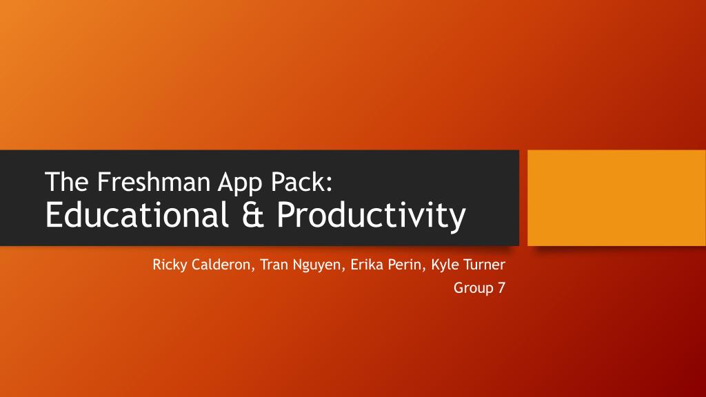 PPT - The Freshman App Pack: Educational & Productivity PowerPoint ...