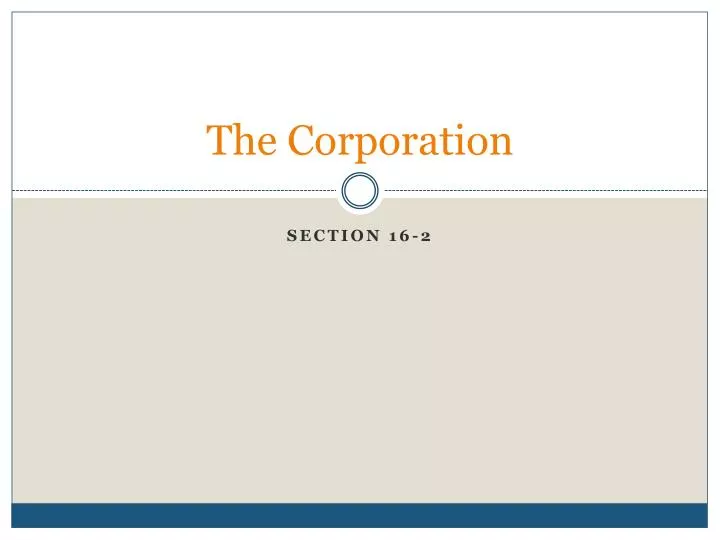 the corporation
