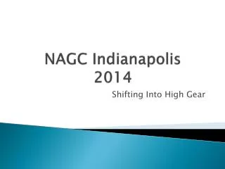 NAGC Indianapolis 2014