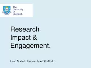 Research Impact &amp; Engagement.