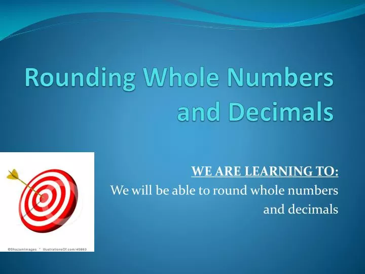 rounding whole numbers and decimals