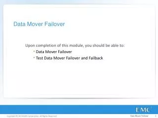 Data Mover Failover