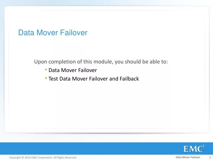 data mover failover