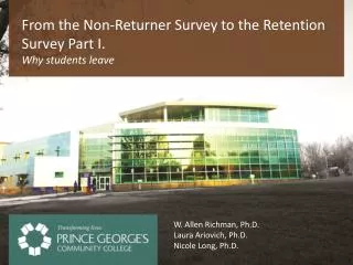 From the Non-Returner Survey to the Retention Survey Part I.