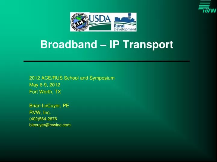 broadband ip transport