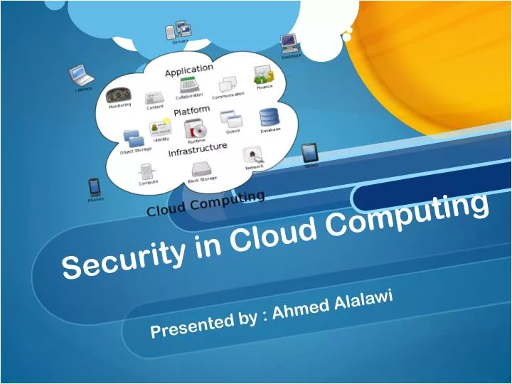 security in cloud computing