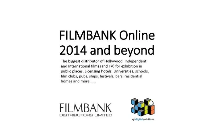filmbank online 2014 and beyond