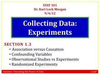 Collecting Data: Experiments