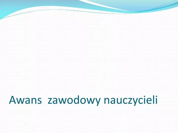 awans zawodowy nauczycieli