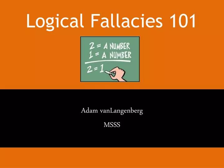 logical fallacies 101