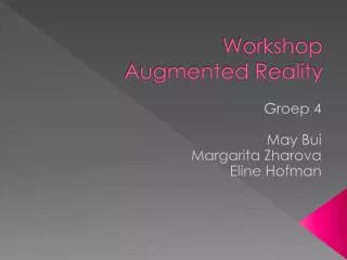 Workshop Augmented Reality