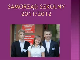 Samorząd szkolny 2011/2012