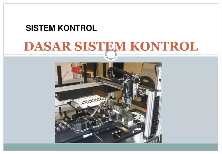 dasar sistem kontrol