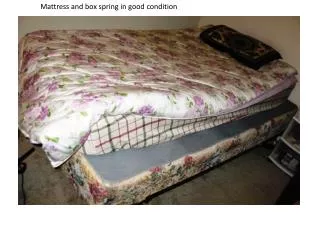 Mattress and box spring in good condition
