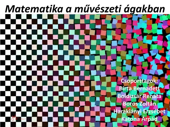 matematika a m v szeti gakban