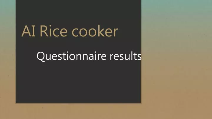 ai rice cooker