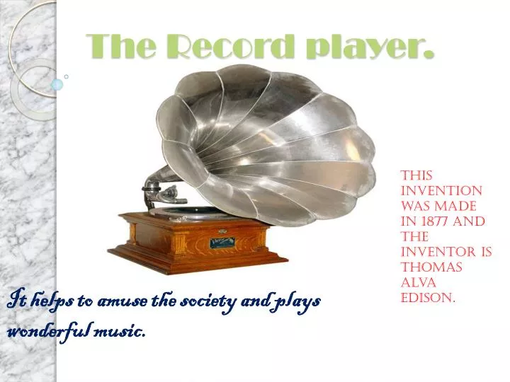 the record player