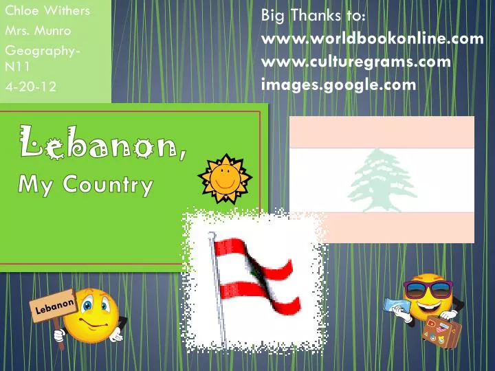 lebanon my country