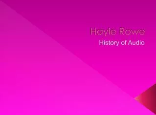 Hayle Rowe