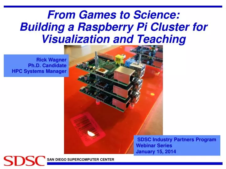 from games to science building a raspberry pi cluster for visualization and teaching