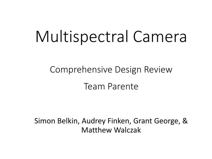 multispectral camera