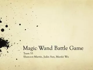 Magic Wand Battle Game