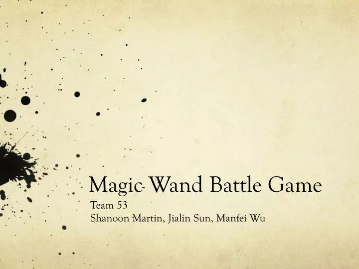 magic wand battle game