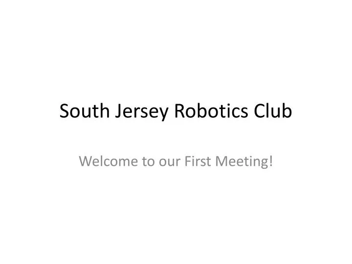 south jersey robotics club