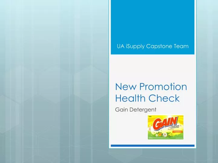 new promotion health check
